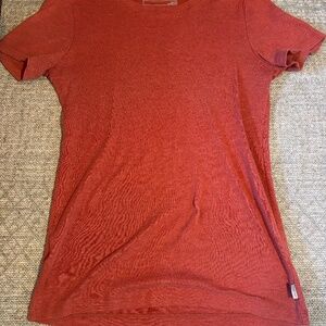 Red Eddie Bauer slimming shirt